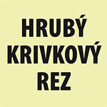 hrubý krivkový rez